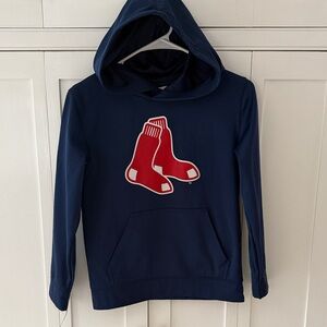 Kids Navy Blue Red Sox Hoodie